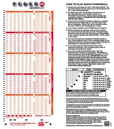 idaho lottery jackpot|Idaho (ID) Powerball Jackpot History .